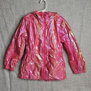 Wonder Nation Children's Small 6/6x Pink Iridescent Children's Jacket Hood